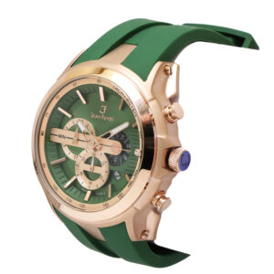 Jean Fendi Chronograph Green & Gold Watch - Image 3