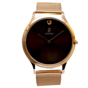 Jean Fendi Black Dial Gold Mesh Watch