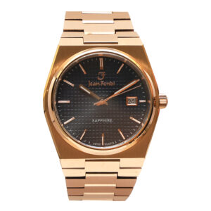 Jean Fendi Black Dial Rose Gold Watch