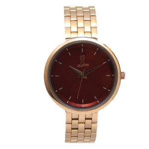Jean Fendi Burgundy Dial Rose Gold Watch