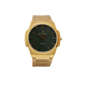 Jean Fendi Gold & Green Sapphire Dial Watch