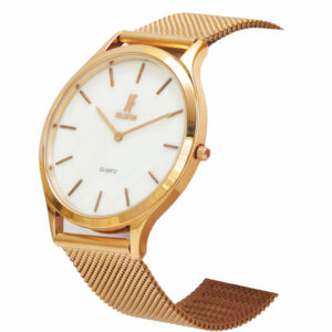 Jean Fendi White Dial Gold Mesh Watch - Image 3