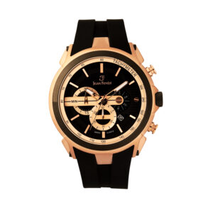 Jean Fendi Blue & Rose Gold Tachymeter Watch