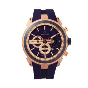 Jean Fendi Black & Rose Gold Tachymeter Watch