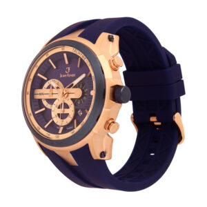 Jean Fendi Black & Rose Gold Tachymeter Watch - Image 4