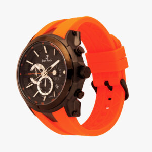 Jean Fendi Black & Orange Tachymeter Watch - Image 2