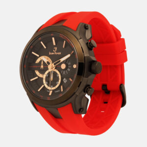 Jean Fendi Black & Red Tachymeter Watch - Image 4