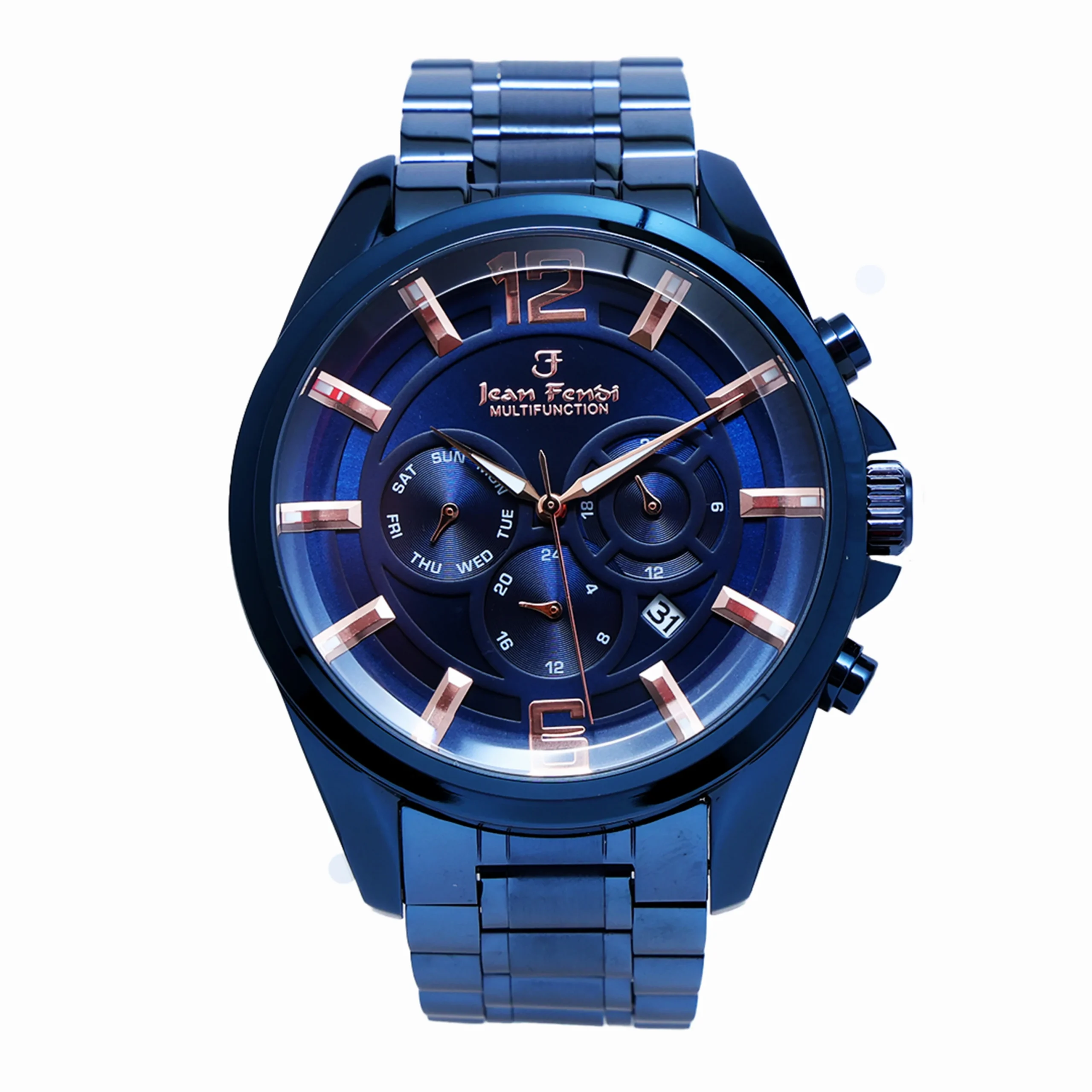 Multifunction Blue Dial Chronograph Men’s Watch