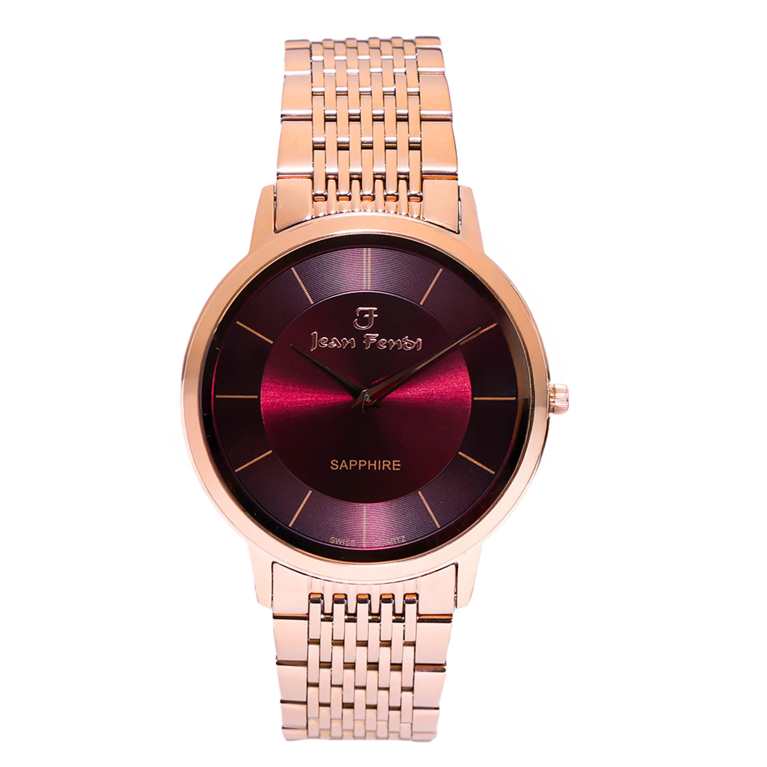 Sapphire Burgundy Dial Men’s Watch