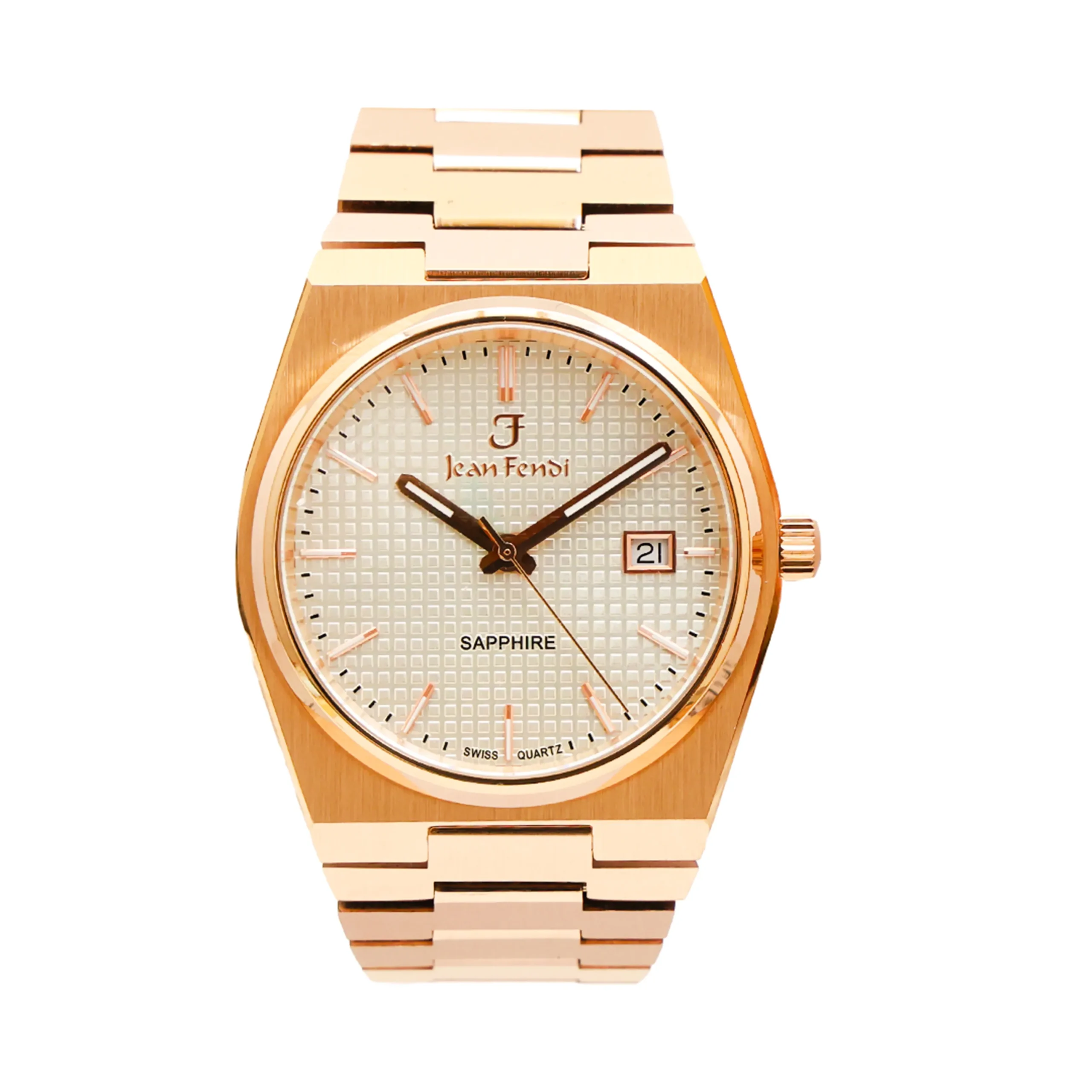 Sapphire White Dial Rose Gold Watch