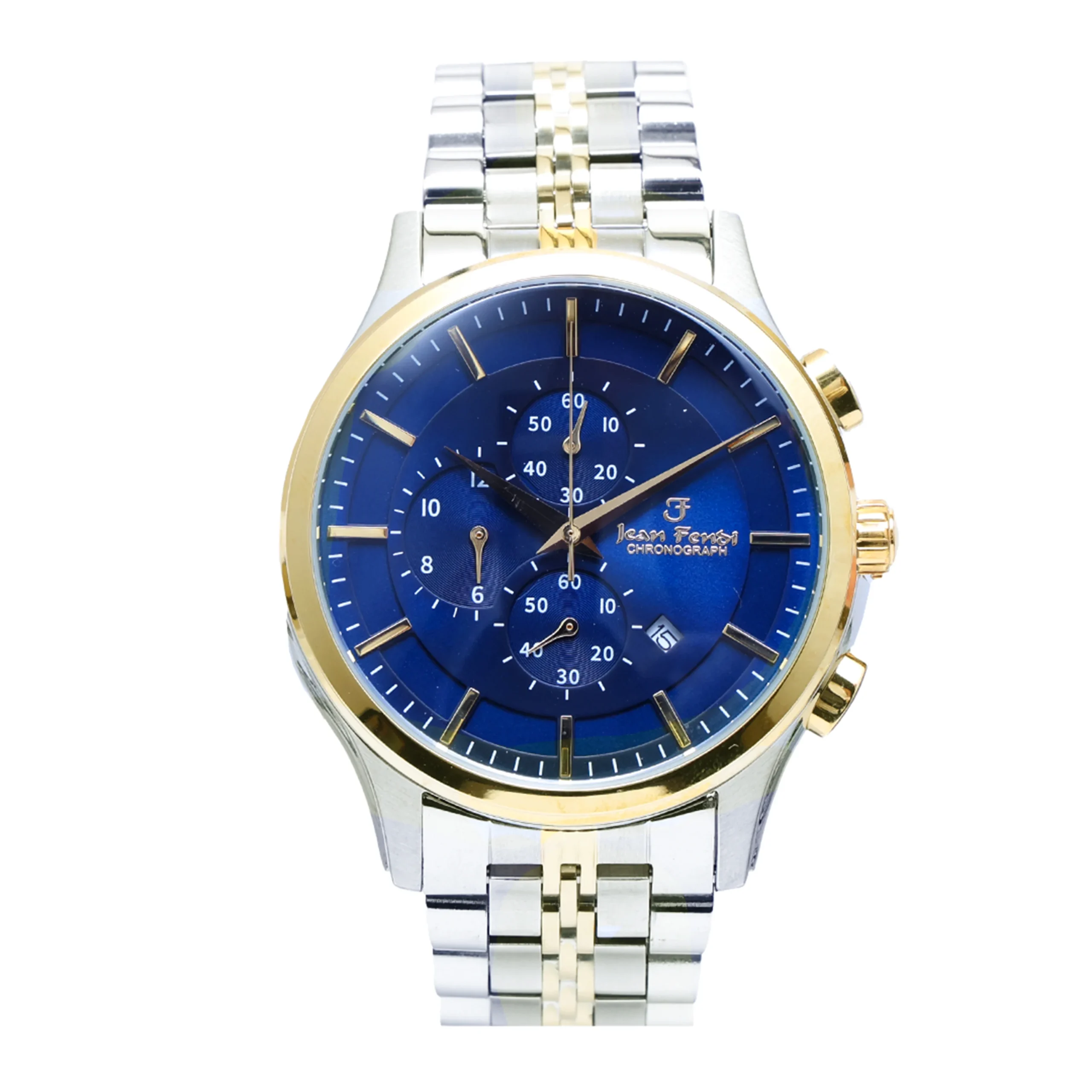 Royal Blue Dial Two-Tone Chronograph Men’s Watch
