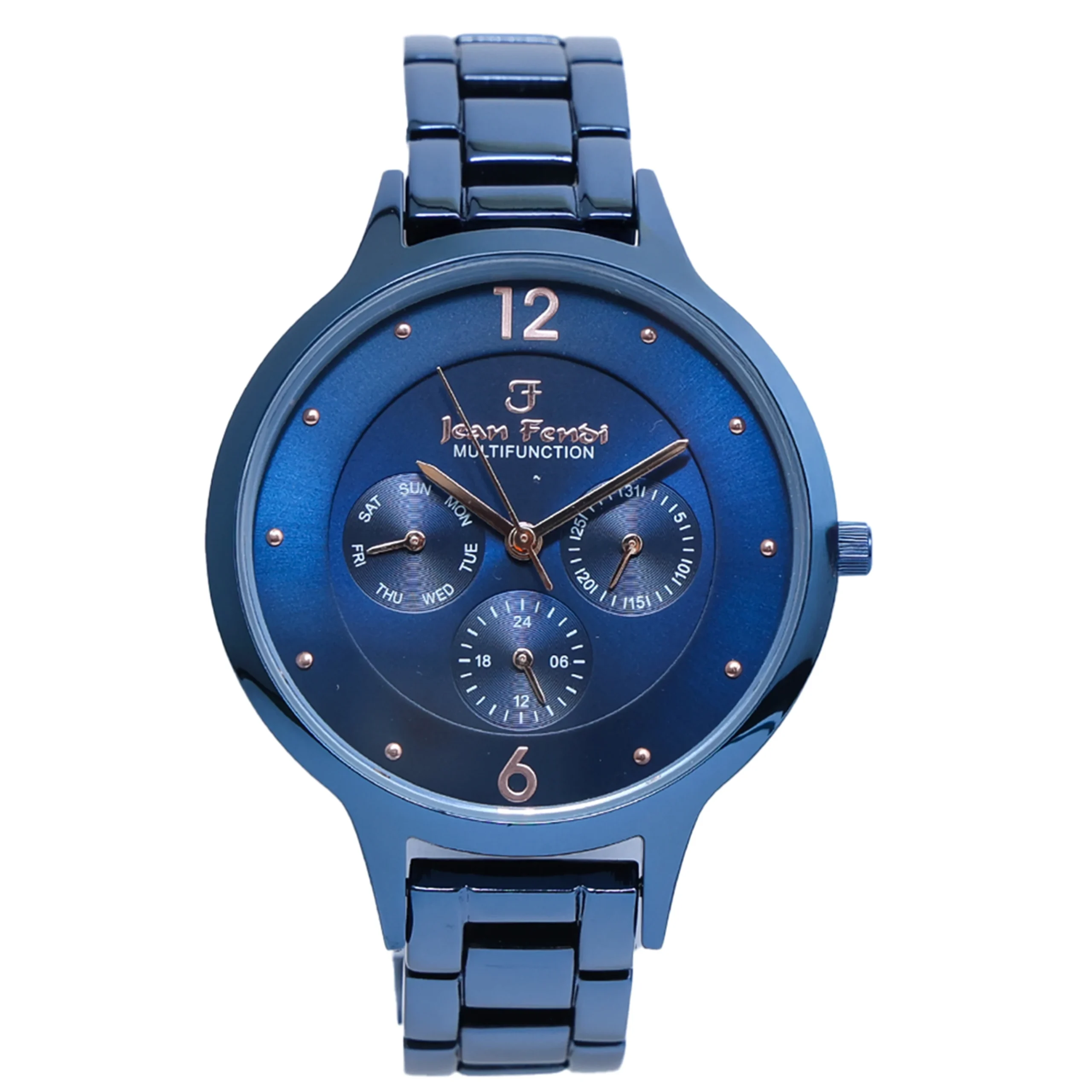 Blue Dial Full-Blue Multifunction Ladies Watch