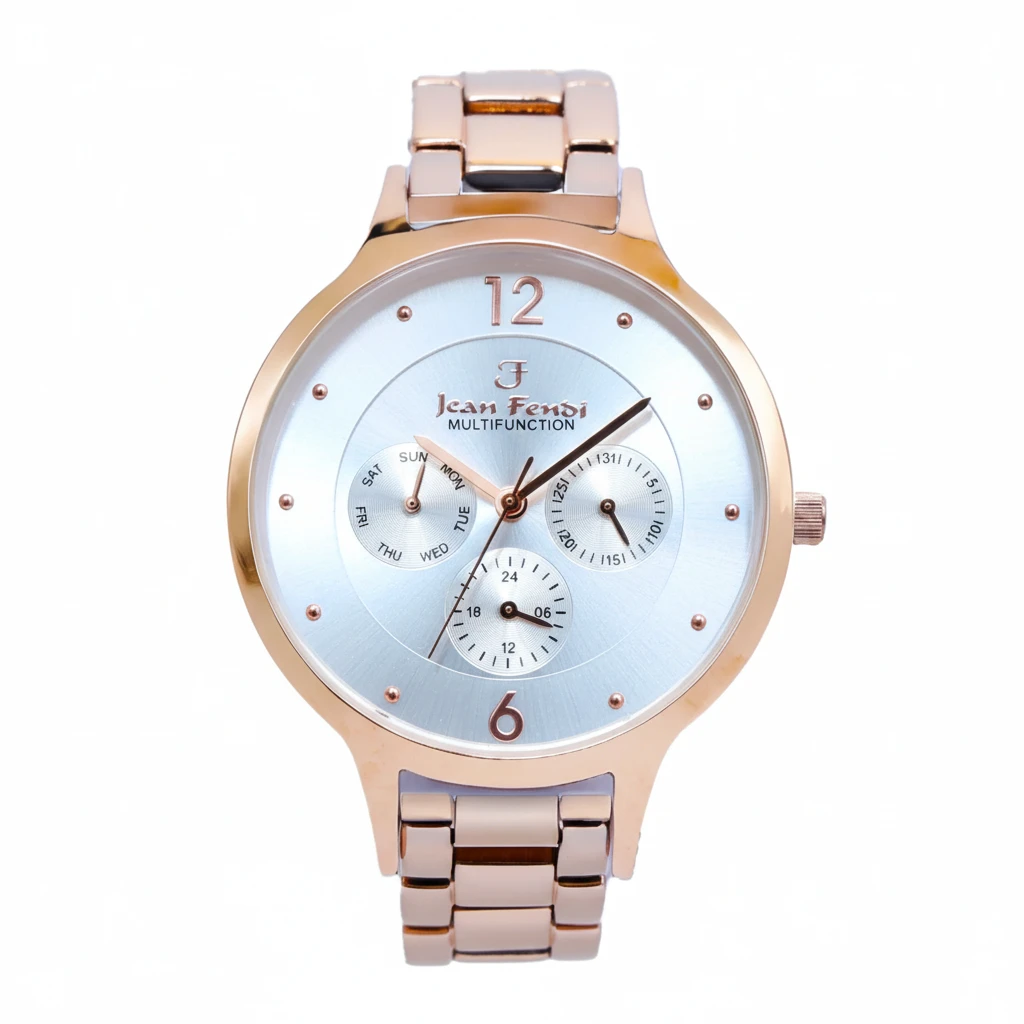 Silver Dial Full Rose-Gold Multifunction Ladies’ Watch