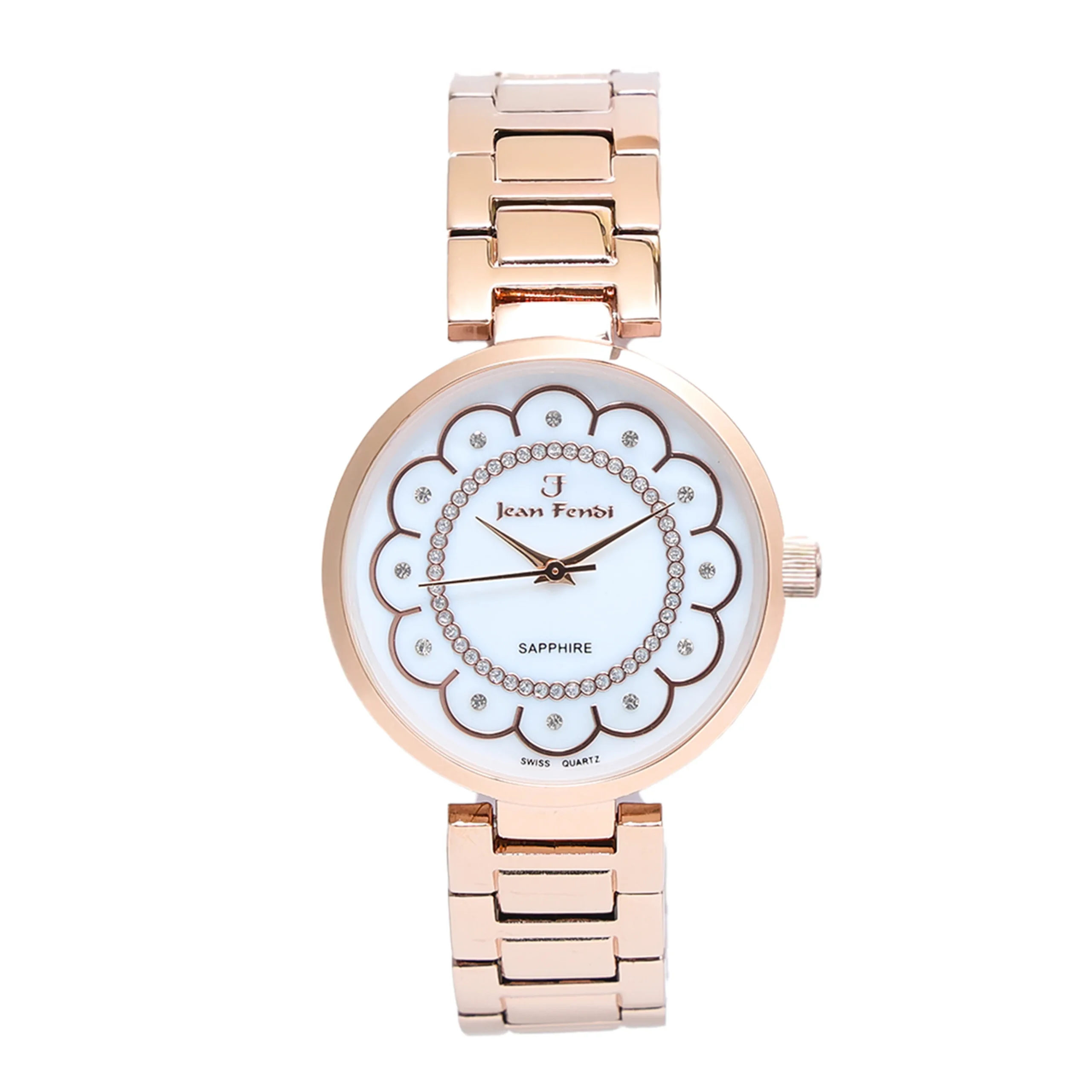 White Dial Crystal Rose-Gold Ladies’ Watch