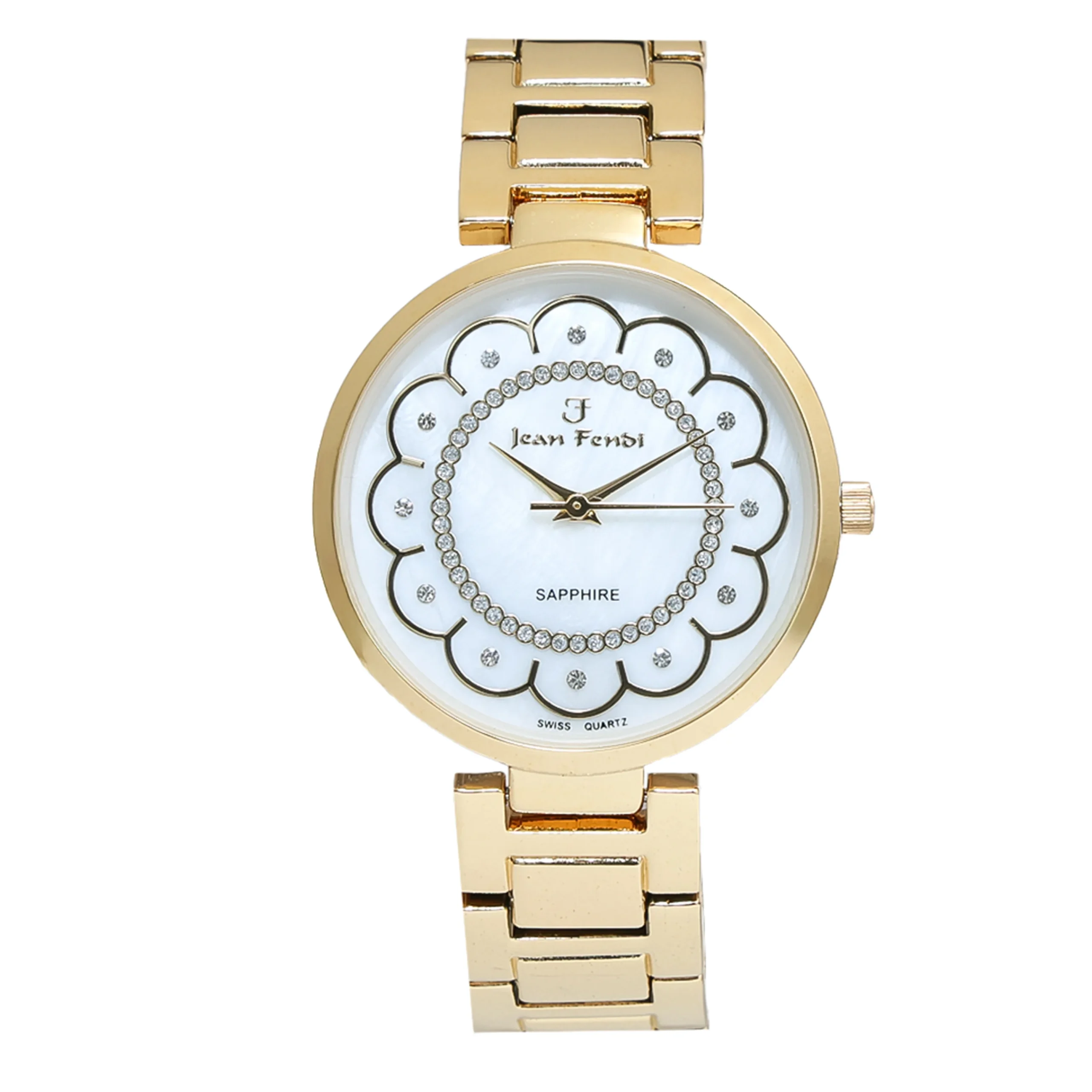 White Dial Crystal Gold Ladies’ Watch