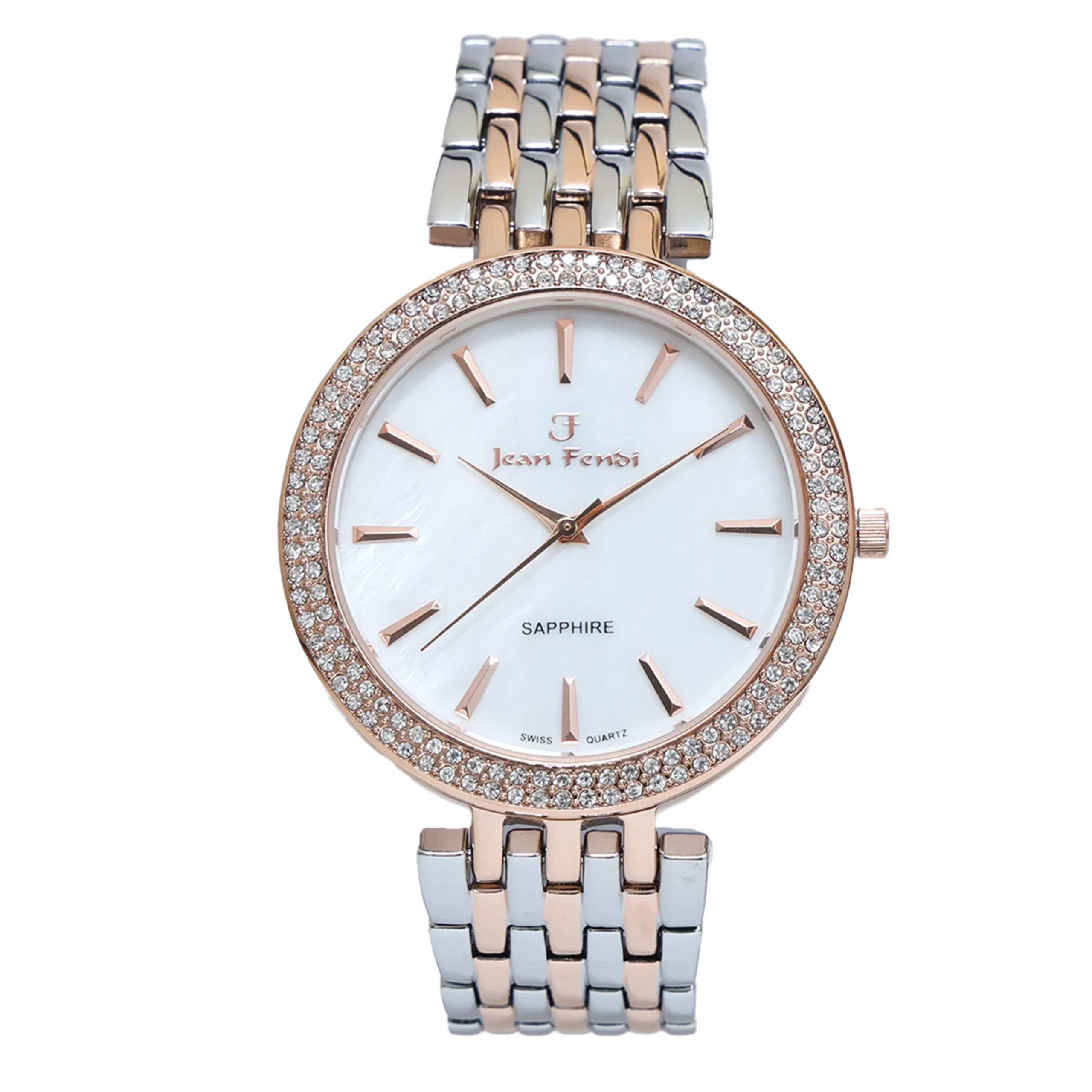 Crystal Bezel Two-Tone Ladies’ Watch