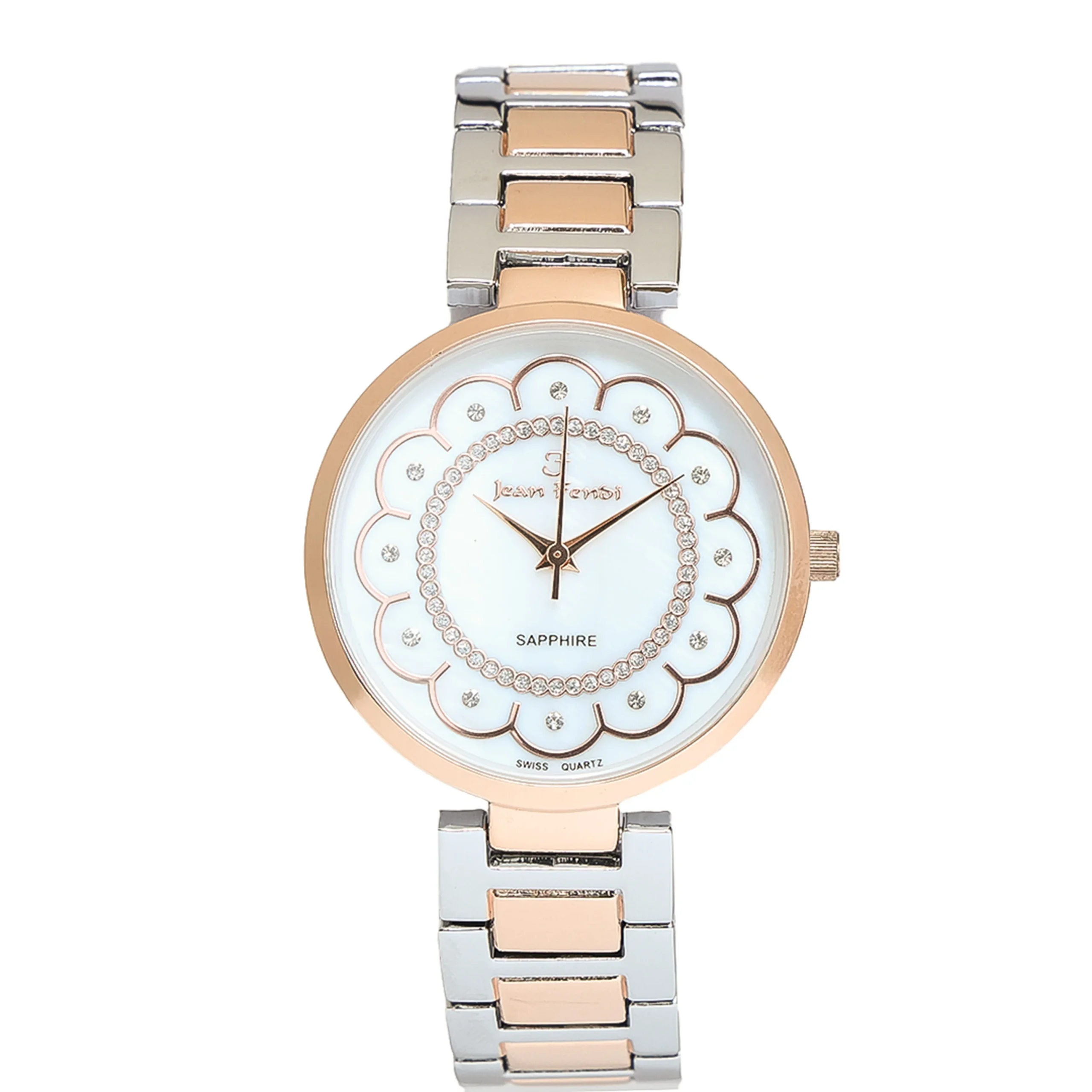 Sapphire Bloom – White Rose Dual Tone